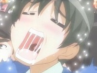 お、押さないでください あ、あぁぁッ<びくびくゥッ! >