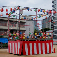 盆踊り施工写真