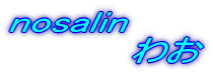 nosalin �@�@�@�@�@�킨