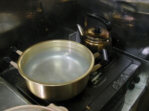 コンロ フル稼動