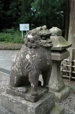 大崎八幡宮石の狛犬