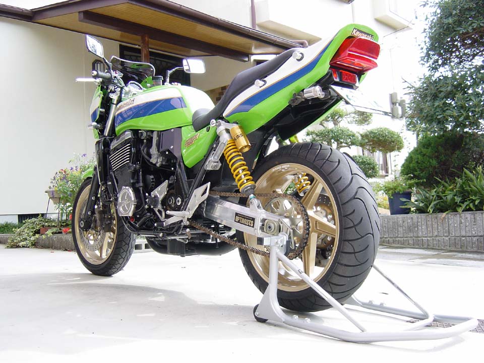 zrx 1100 1200 kawasaki 純正 深め タンク ライムグリーン