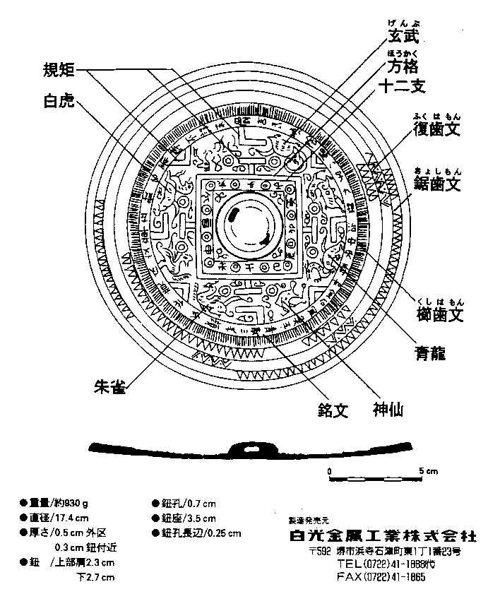 珍品 訴える 唐代 銅鏡 背 三鳥彫