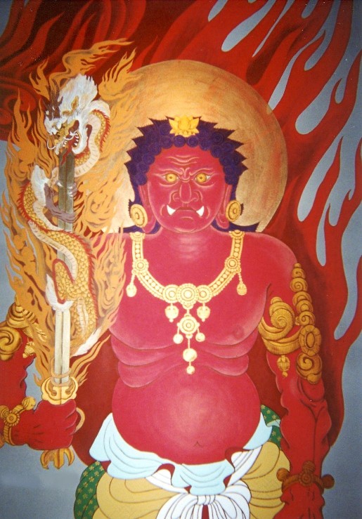 李成桂作 緑檀『龍上如意観音