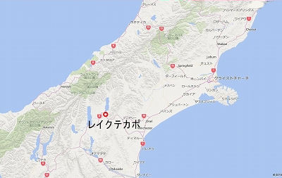 レイクテカポの位置