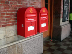 デンマークの郵便ポスト