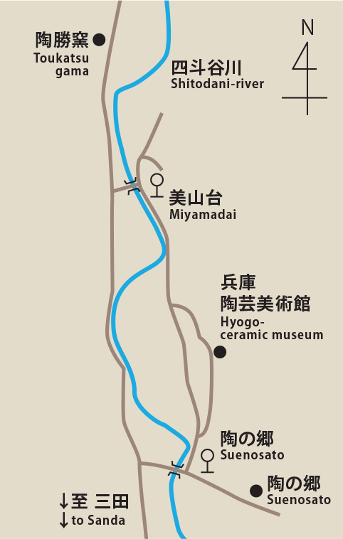 陶勝釜付近地図