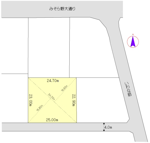別荘地 白馬みそら野 位置地図