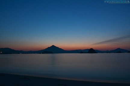 日本の夕陽百選　青葉山『若狭富士』と夕陽