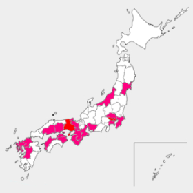 1989年（32歳）から2010年（52歳）までの国内活動地域の色付きイラスト