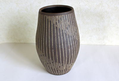 姜菖園作 壺 花瓶 乾漆