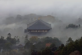 遙大仏殿の朝