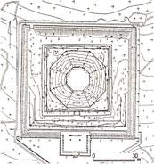 天智天皇陵平面図