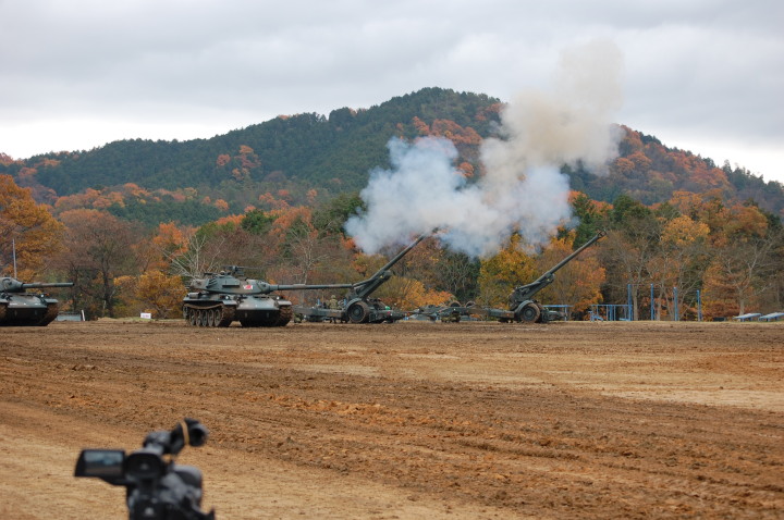 福知山駐屯地 基地際