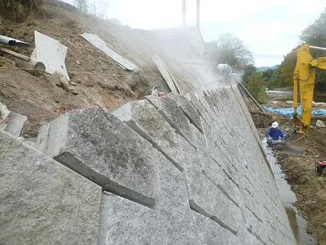 擁壁ブロック施工例111 滋賀県日野町