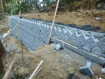 擁壁ブロック施工例116 滋賀県日野町