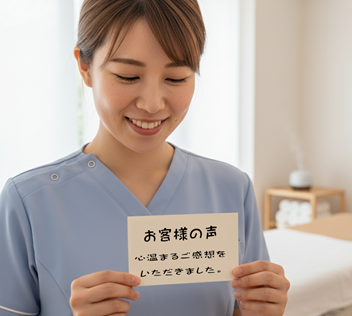 【お客様の声】　BE SEITSI 817パシフィカ堺