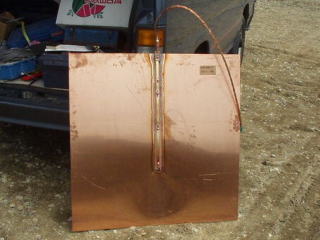 Copper plate used for my grounding electrode