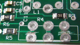 Cut the circuit board patterns