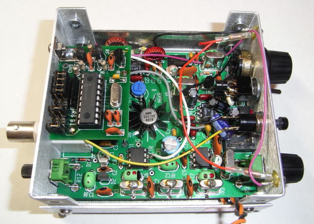 Inside of SST40 after the 'FREQ-mite' is installed
