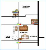 取り替えられたカーブミラーのある場所の地図