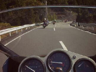 熊野路を走行中の写真