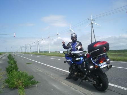 2006年夏の北海道。快晴のオロロンライン&美深アイランドキャンプ場。