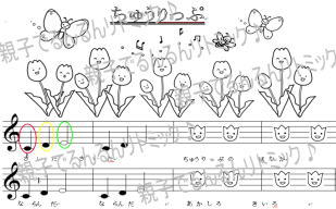 色音符(楽譜)《教具》