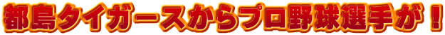 都島タイガースからプロ野球選手が！