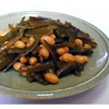 大豆とくきわかめの煮物