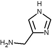 ヒスタミンの構造式