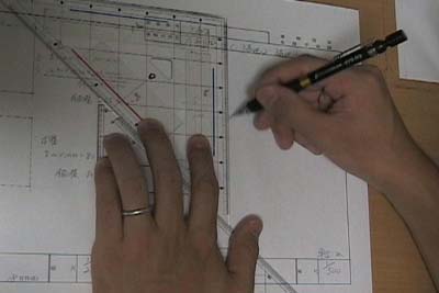 土地家屋調査士の建物図面の作図
