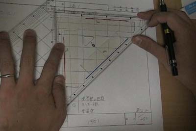 土地家屋調査士の地積測量図の作図方法