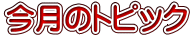 今月のトピック